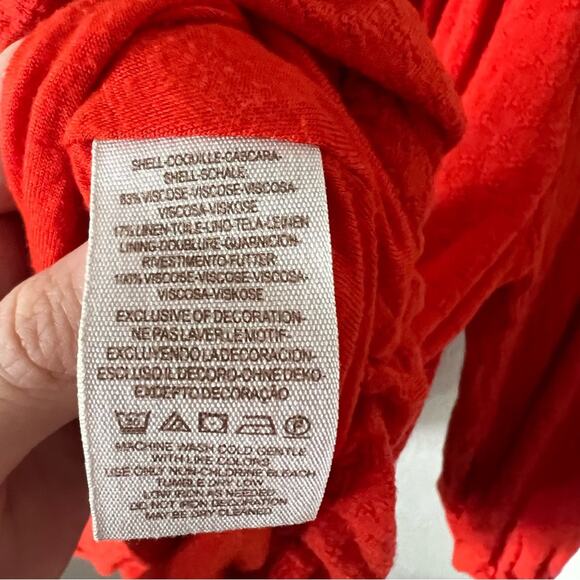 Free People Begonia Red Embroidered Blouse - Picture 7 of 11